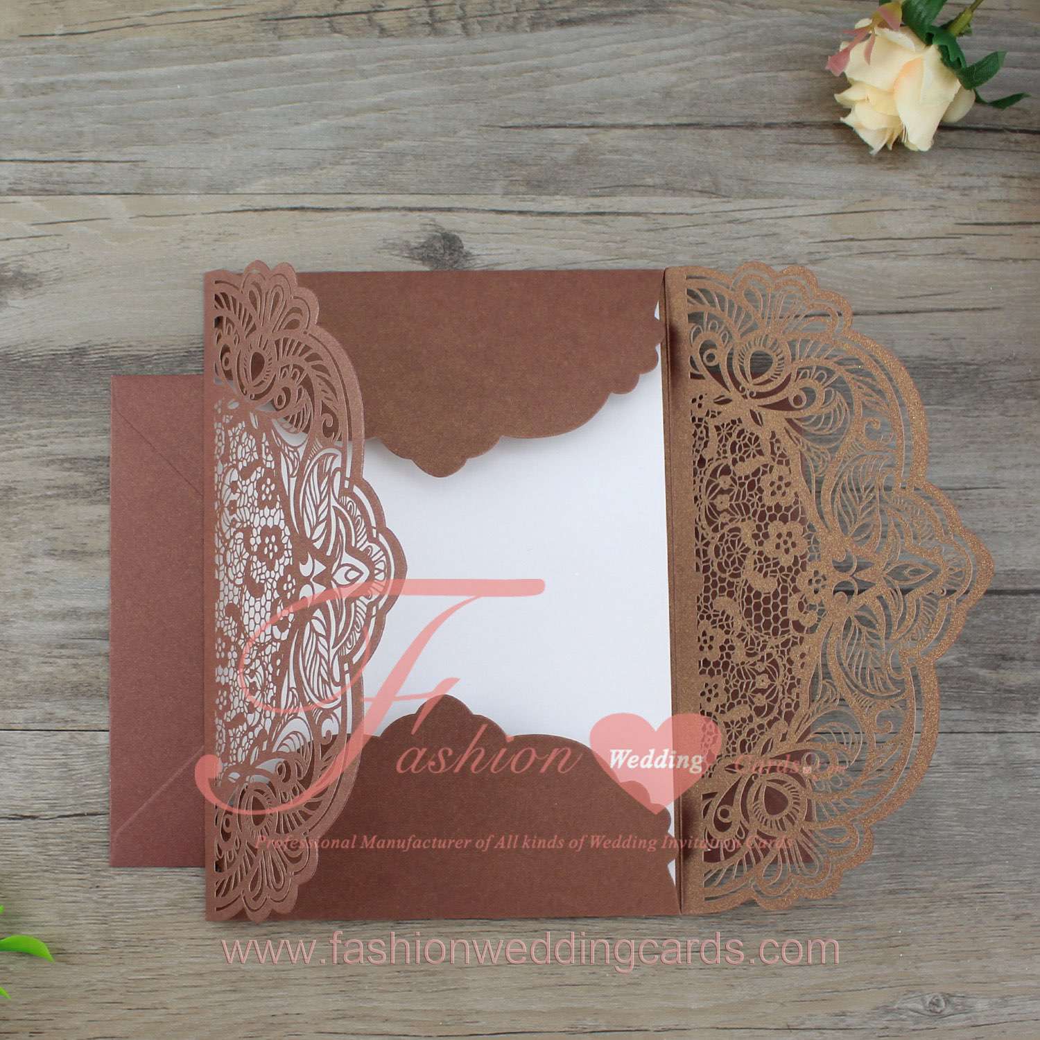 Luxury Laser Cut Lace Wedding Invitations Sydney